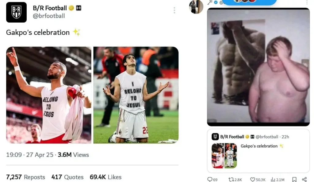 Cody Gakpo celebrates like Kaka