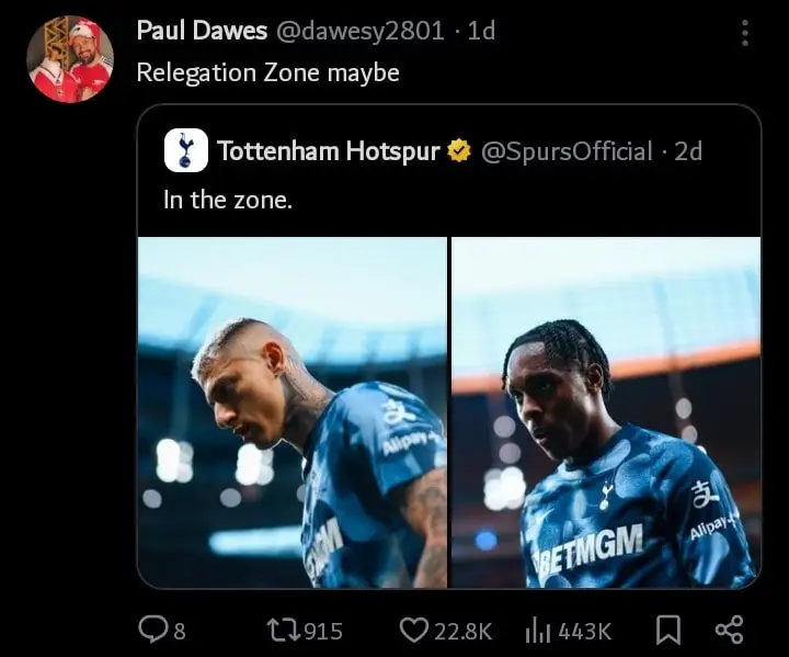 Tottenham Hotspurs Struggles in the EPL