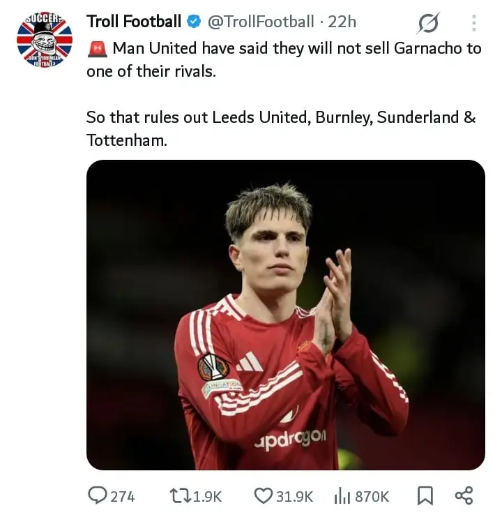 United has new rivals
