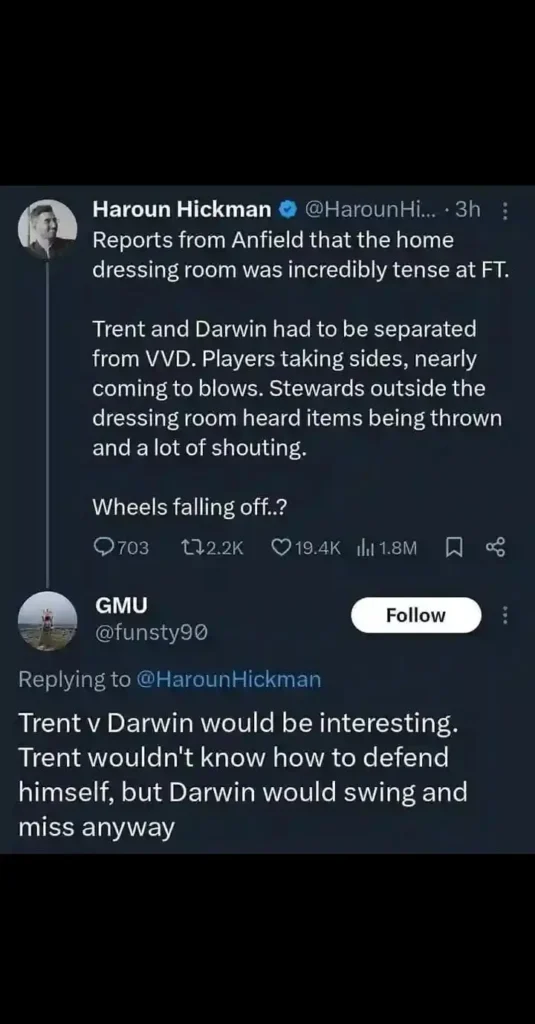 Darwin Nunez and Trent Alexander-Arnold