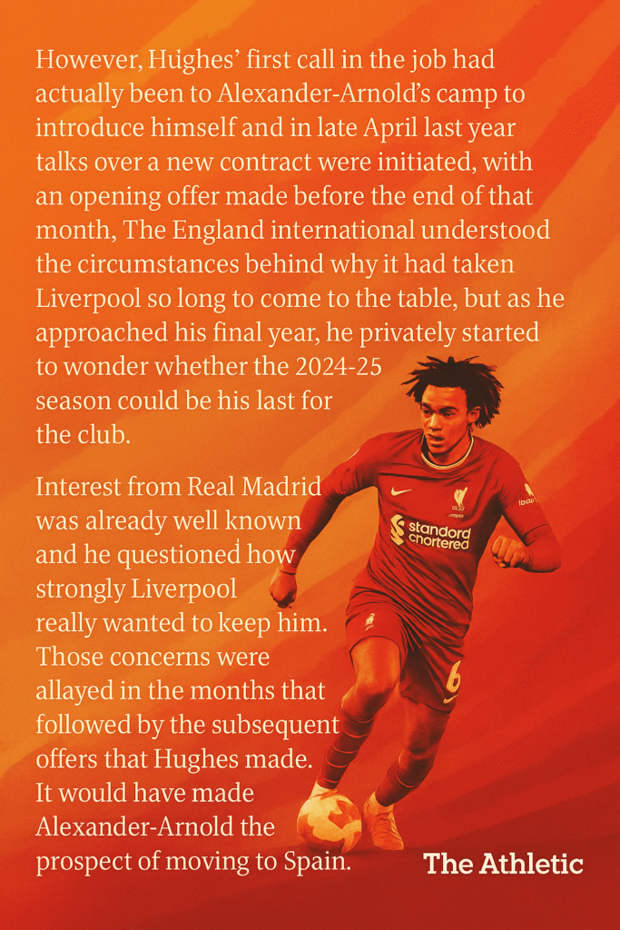 Trent felt a little unappreciated by Liverpool – The Athletic