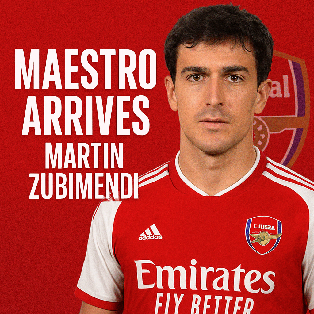 Martin Zubimendi Arrives in London to Finalize Arsenal Move